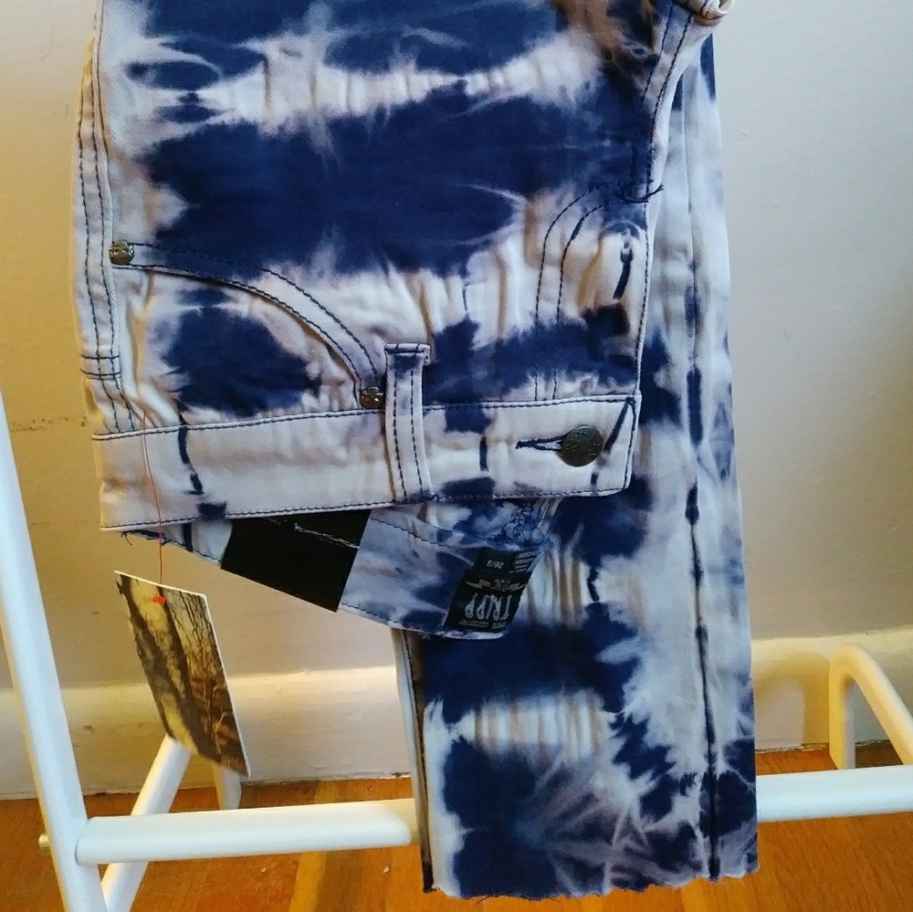 TRIPP nyc dye jeans blue white sz 26